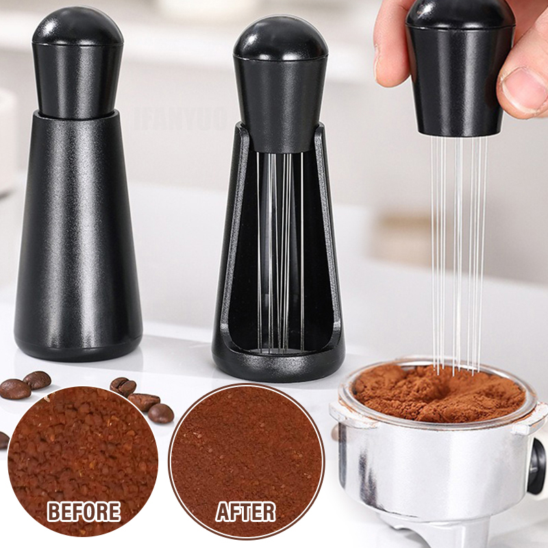 Coffee Distribution Tool - Stainless Steel Coffee Powder Tamper Espresso