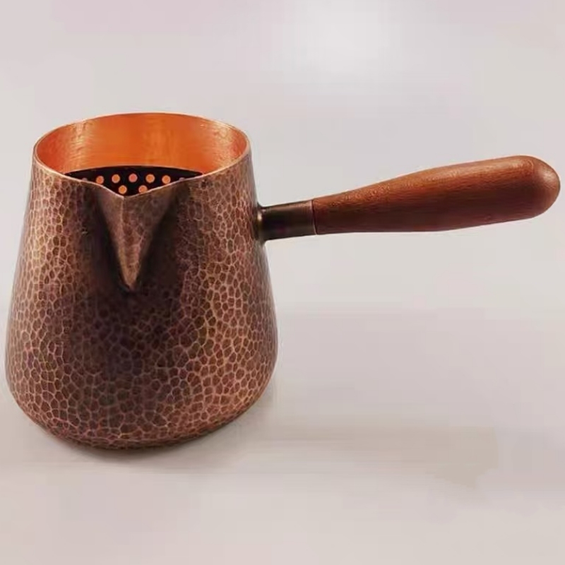 Vintage Coffee Equipment - Vintage Hand-Rinsed Pure Copper Coffee Pot,Handcrafted