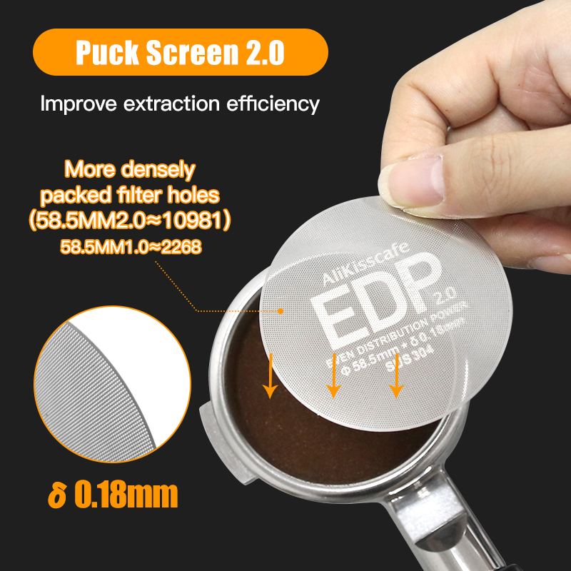 Alikisscafe New 0.18mm Espress - огляд і ціна Puck Screen Mesh