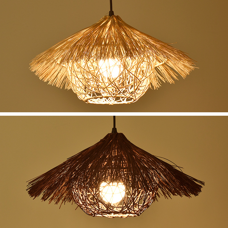Creative Rattan Woven Chandeli - огляд і ціна Vintage Coffee Equipment