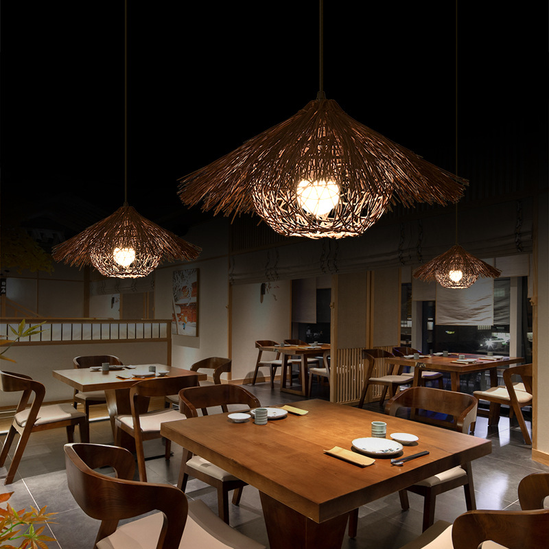 Creative Rattan Woven Chandeli - огляд і ціна Vintage Coffee Equipment
